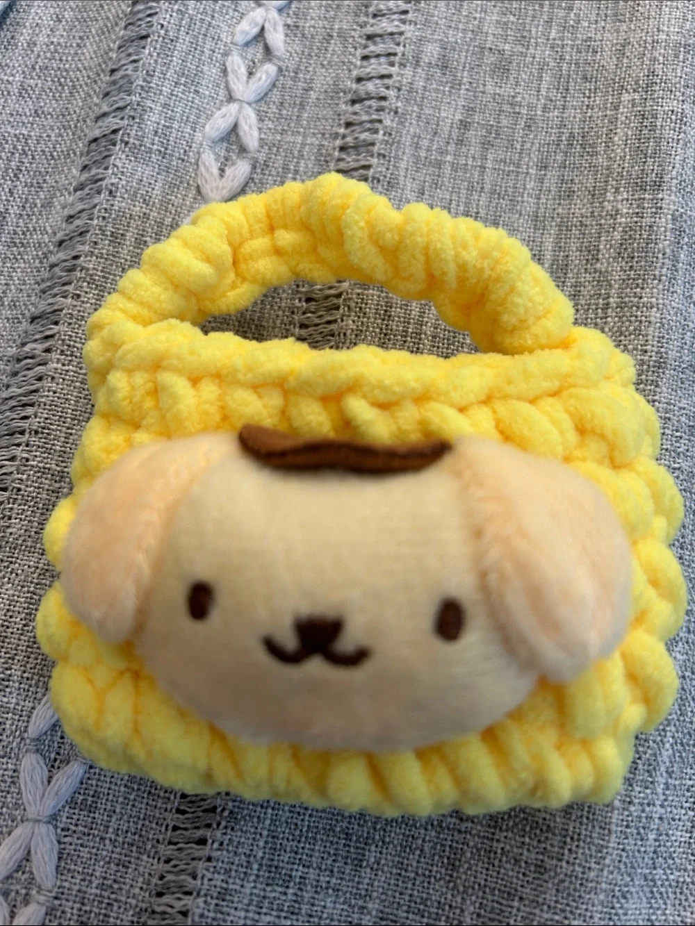 Yellow Pompompurin Plush Kids Headband and Accessories Set